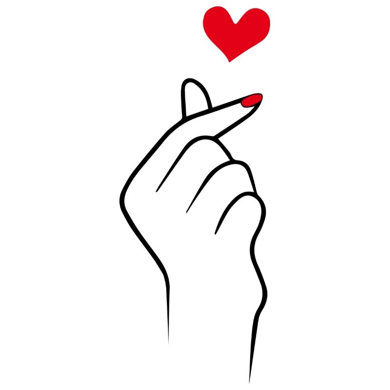 Hand mit Herz