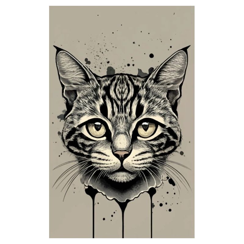 schwarz-weiße Katze