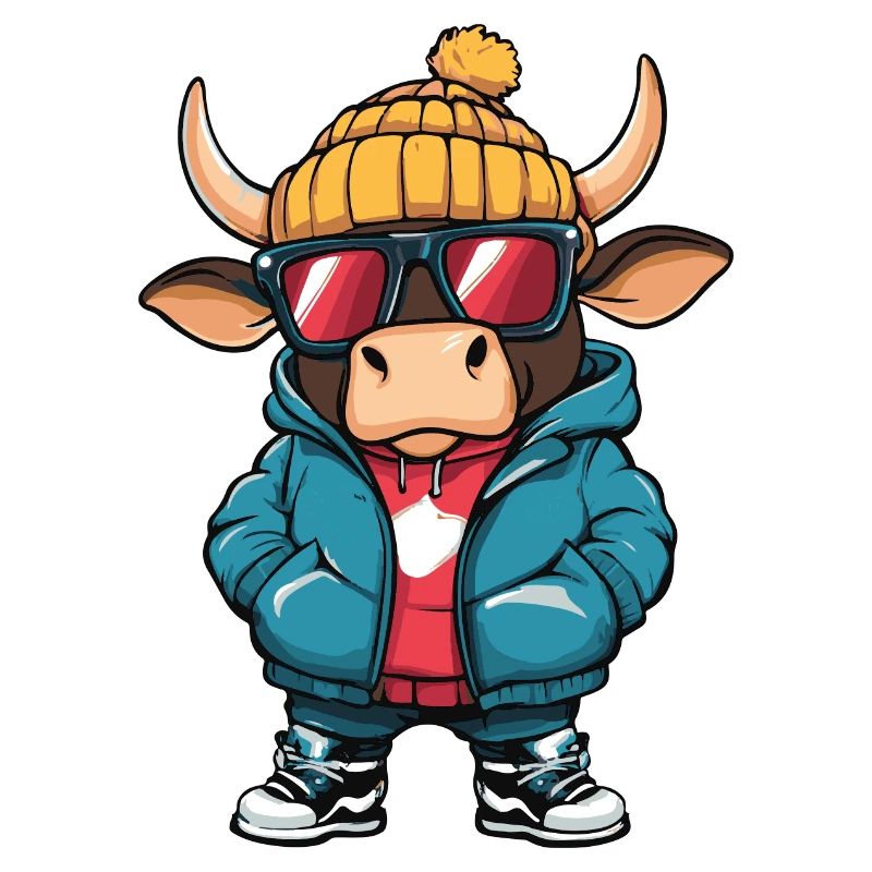 Stier Winter Comic