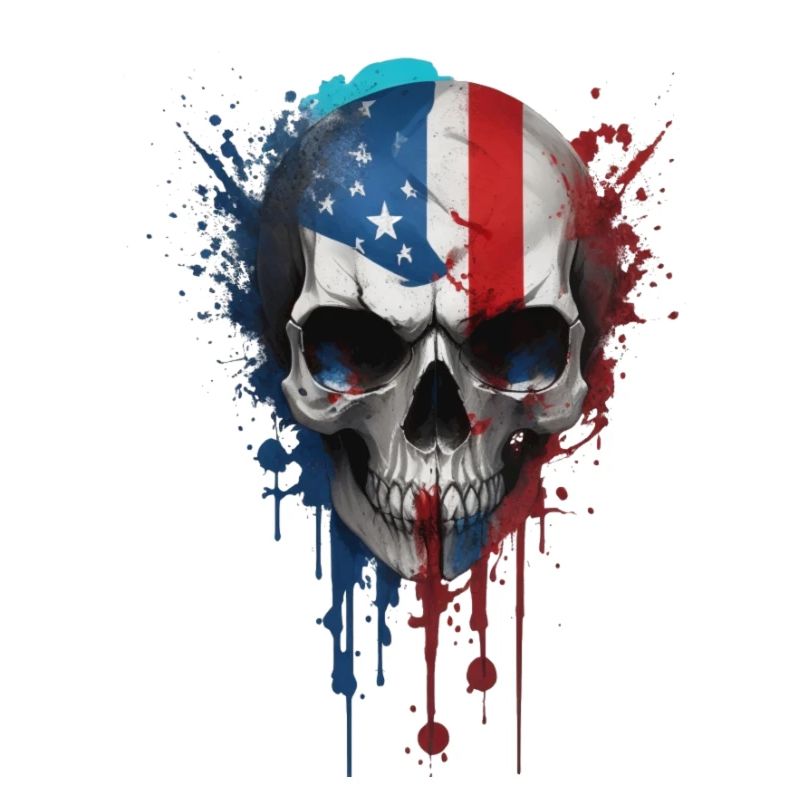 USA skull