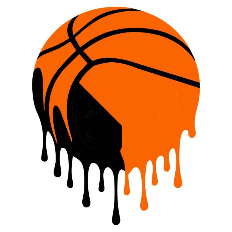 Tropfende Basketball-Straßenkunst