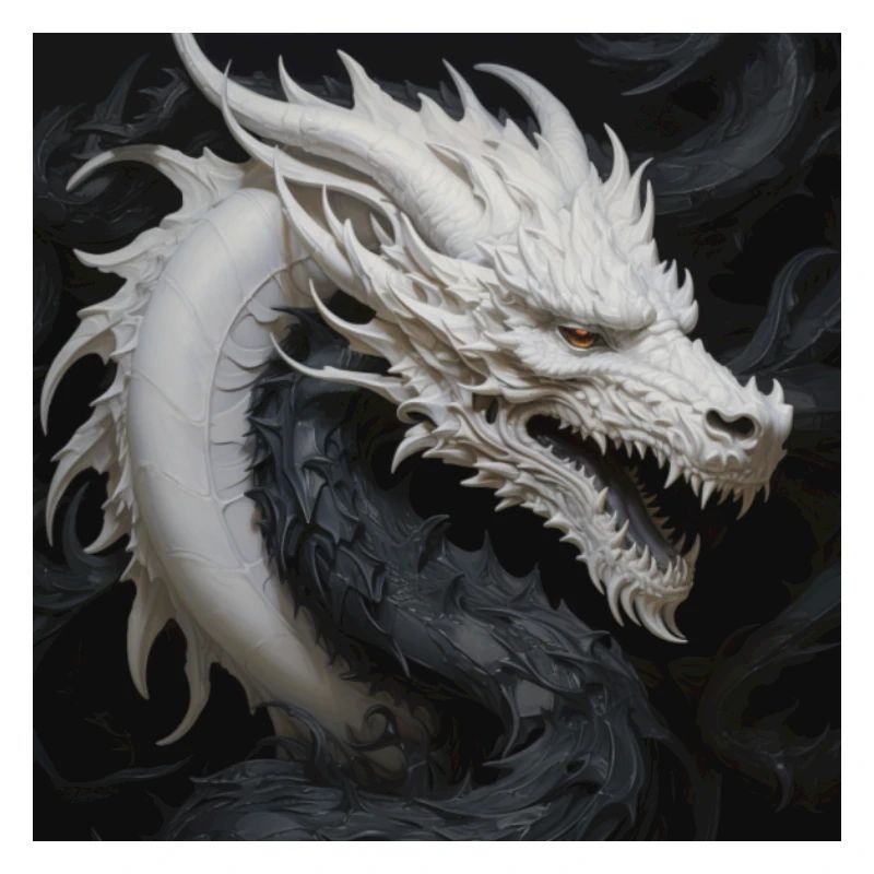 Weißkopf Drache Beschützer