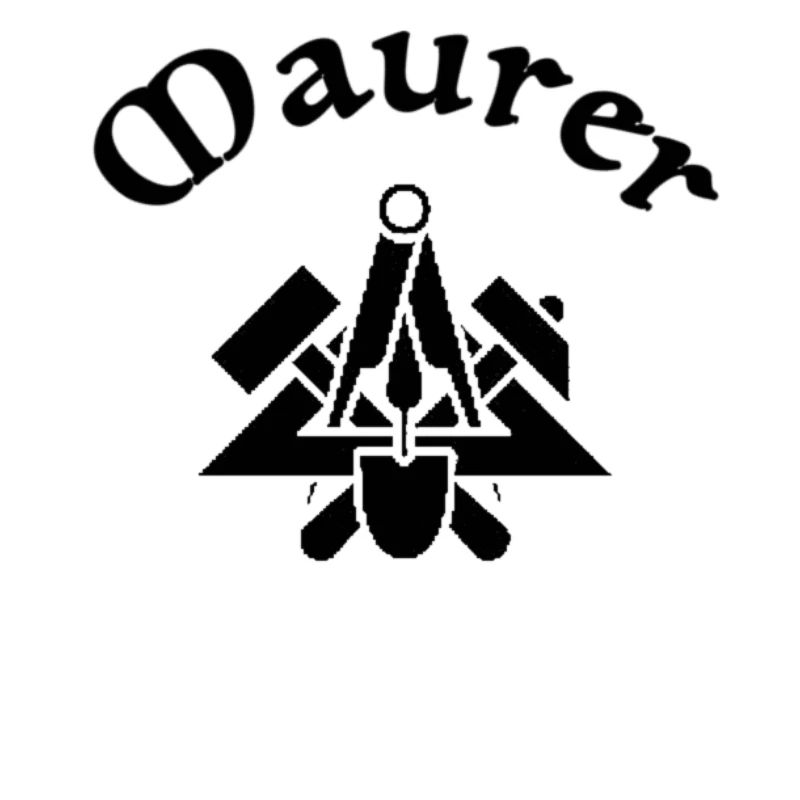Maurer Zunftzeichen Schwarz