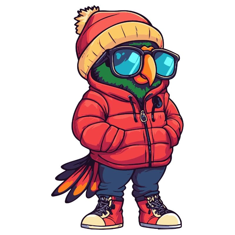 Papagai Winter Comic