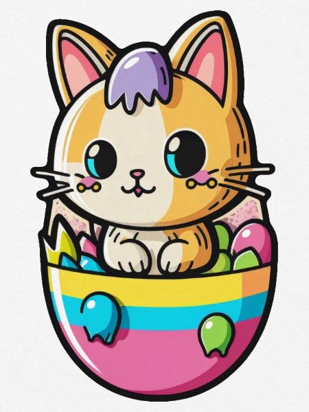 Easter cat
