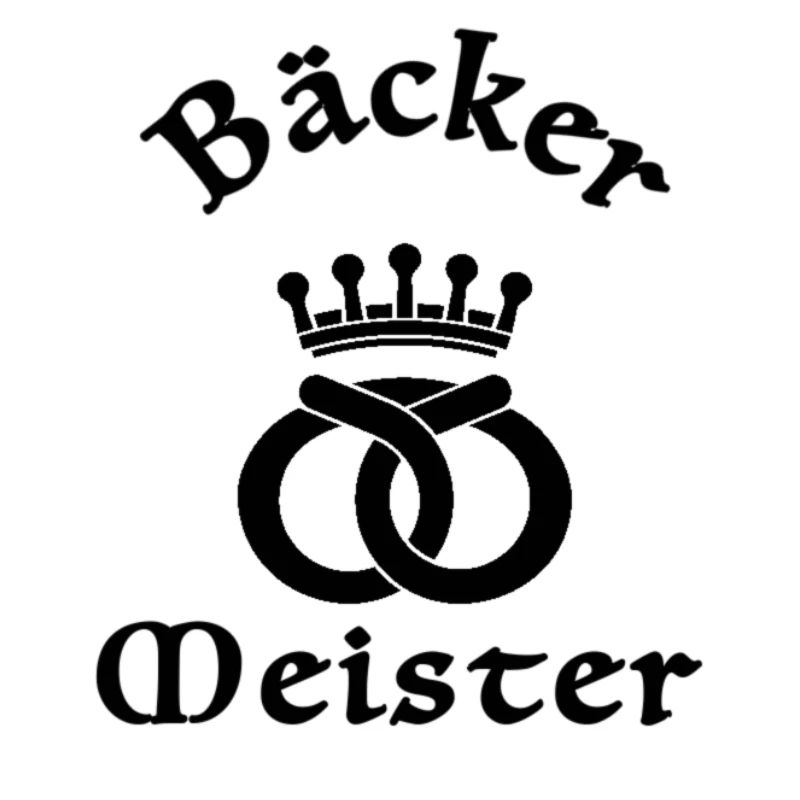 Bäckermeister Zunftzeichen Schwarz