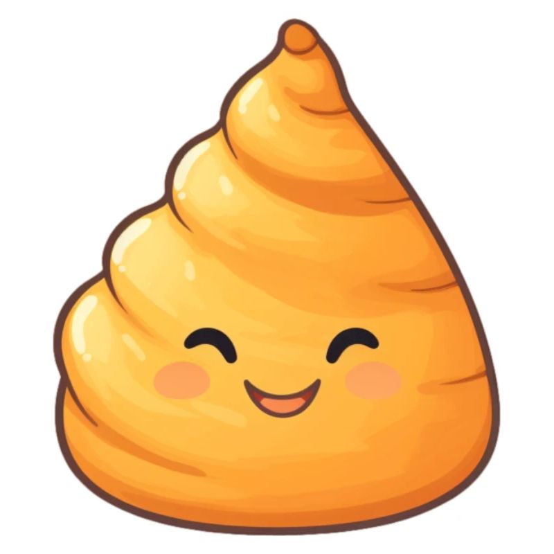 Glückliches Croissant