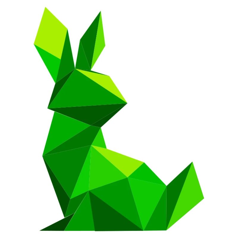 Lowpoly Kaninchen