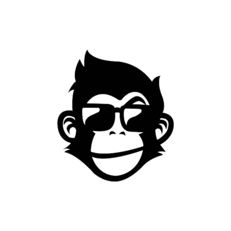 Silly Monkey Silhouette