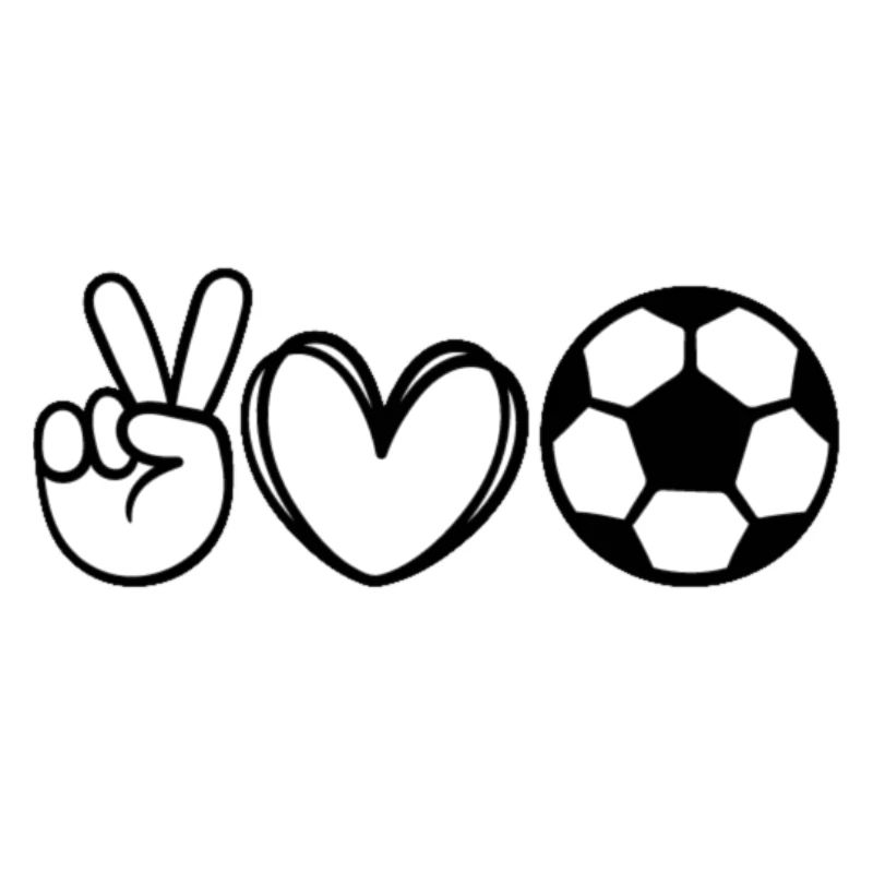 Peace Herz Fußball