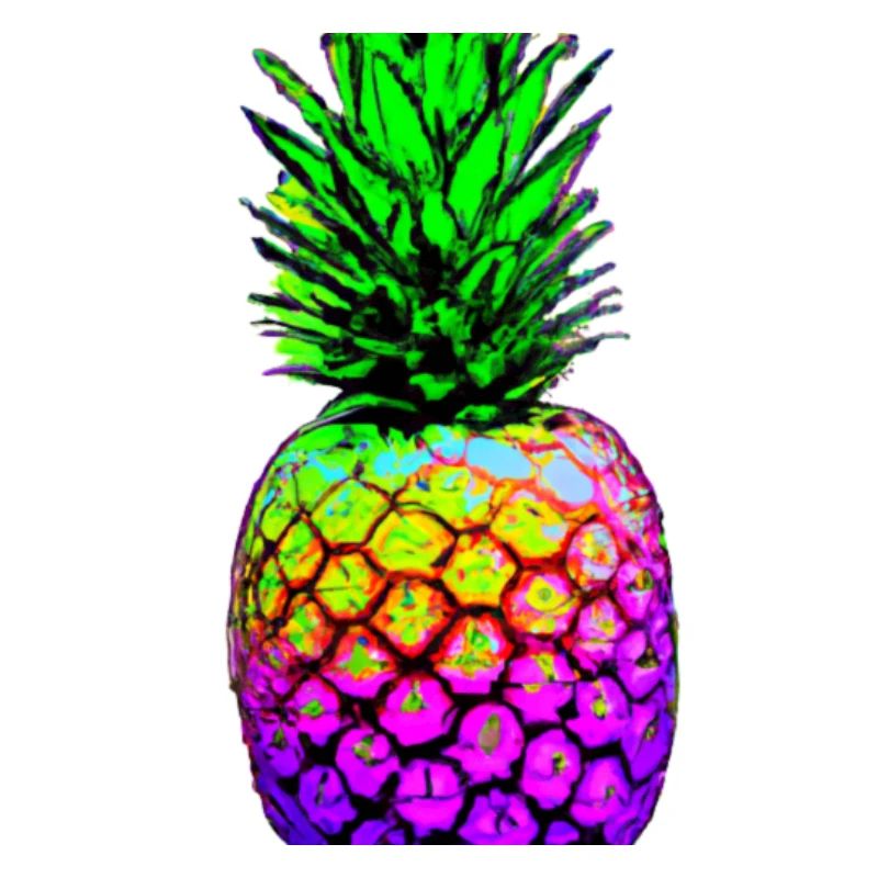 Ananas bunt Geschenkidee