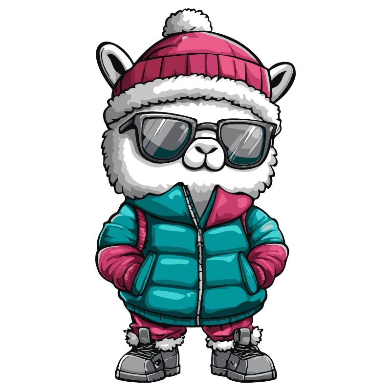 Alpaka Llama Winter