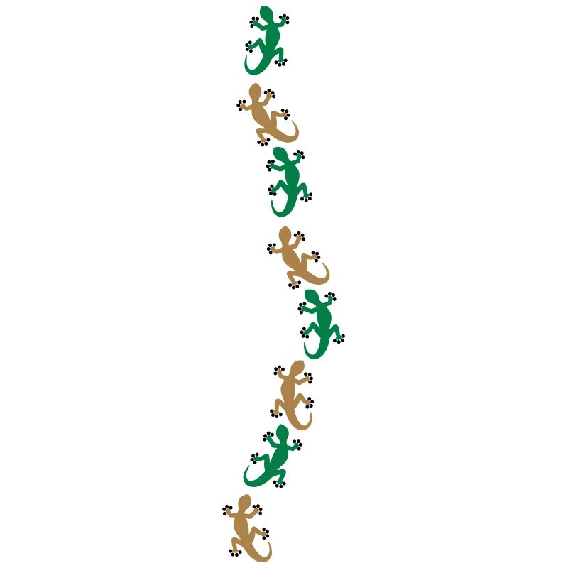 Acht Geckos