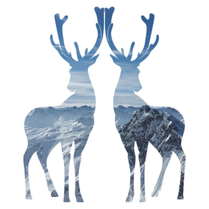 hirsche blau