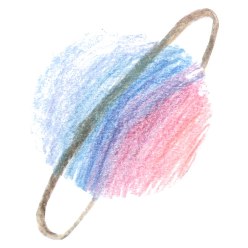 Lila-blauer Planet
