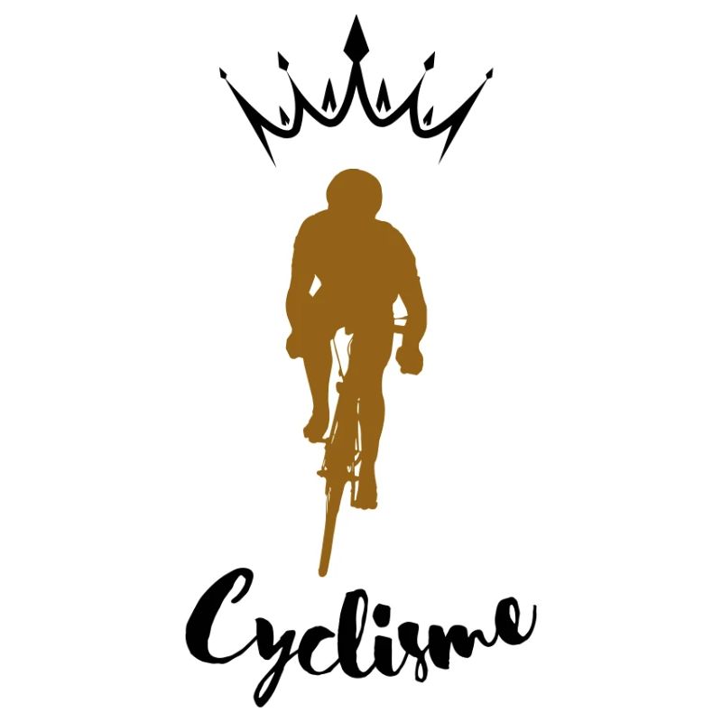Radfahrergold auf Schwarz