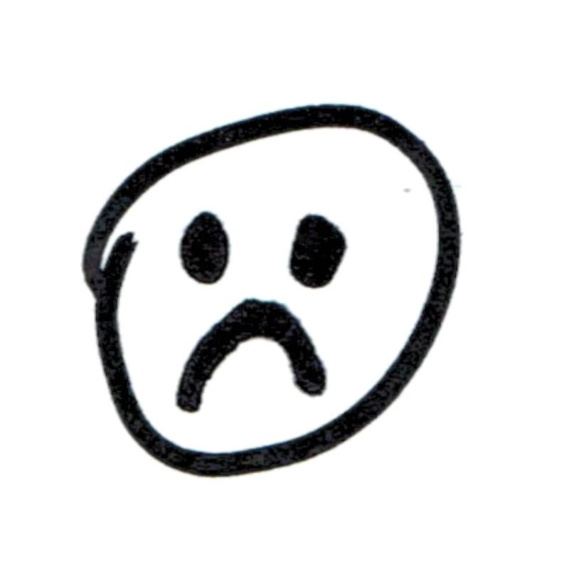Trauriges Smiley