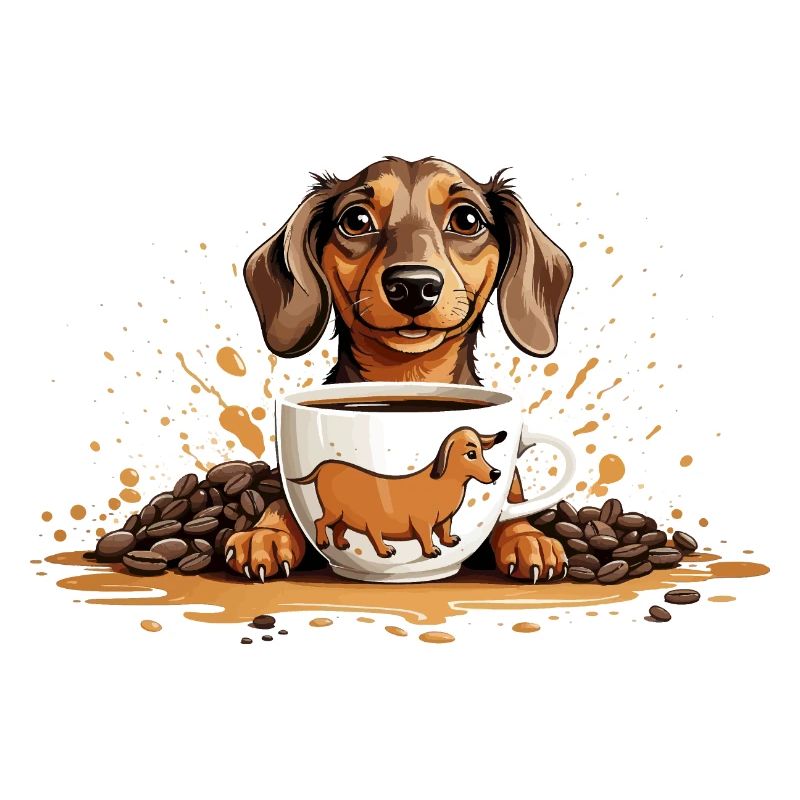 KURZHAARDACKEL KAFFEE DACKEL