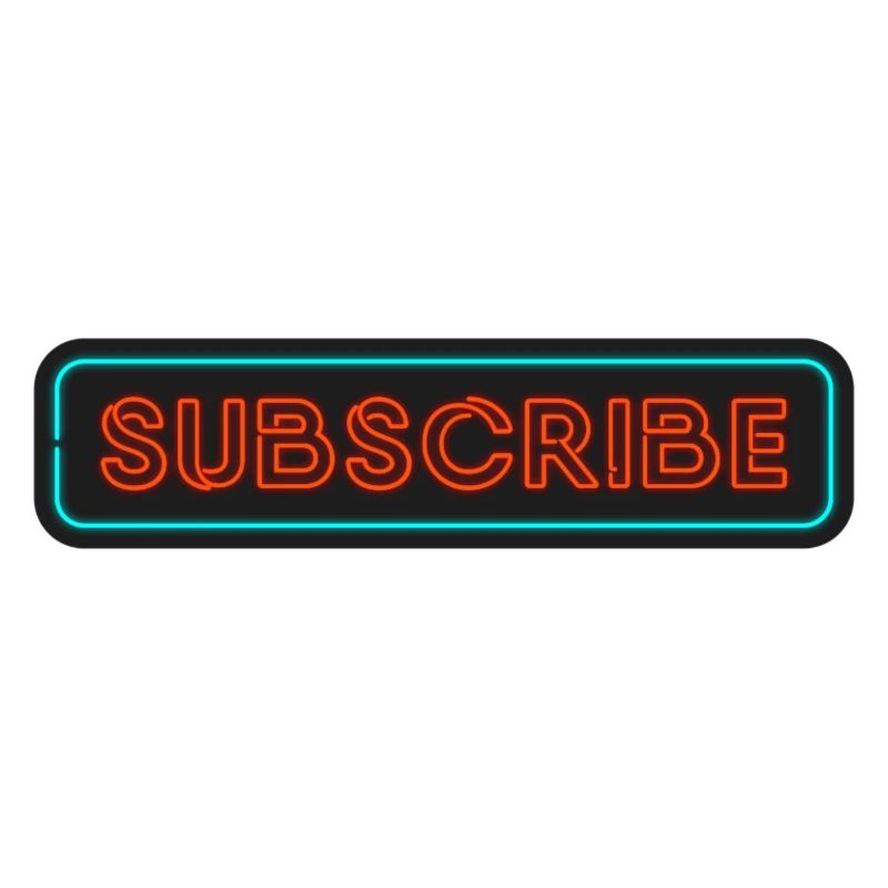 Neon Subscribe Design