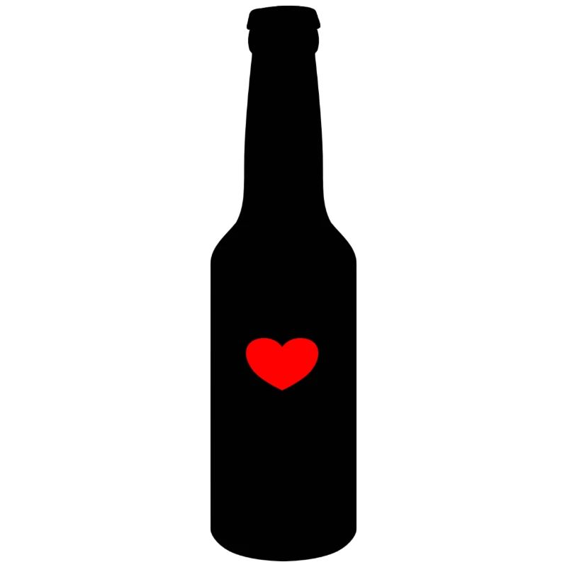 Flasche mit Herz