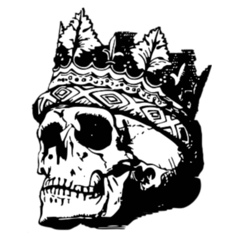 Totenkopf mit Krone