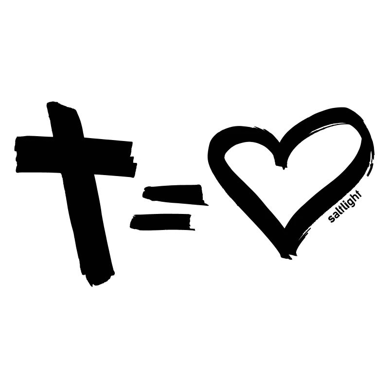 Cross = Heart BLACK