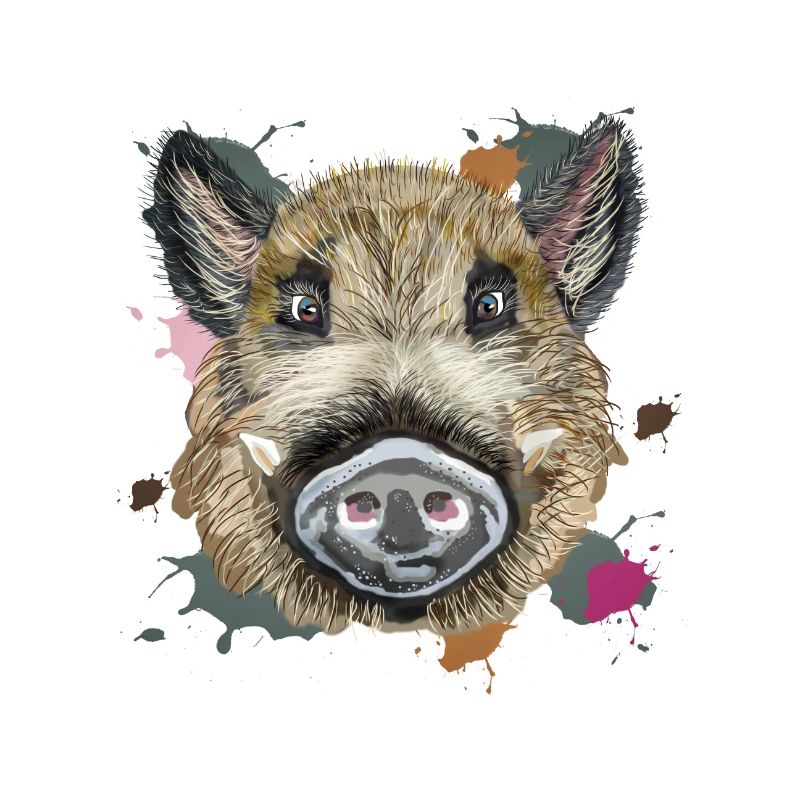Kopf wilde Illustration