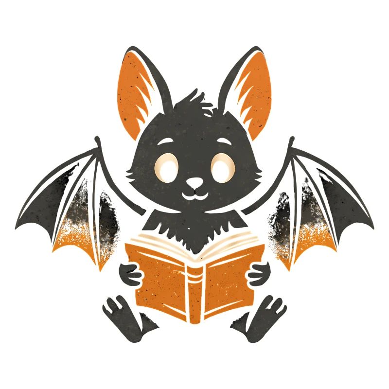 Cute vampire reading fun for children