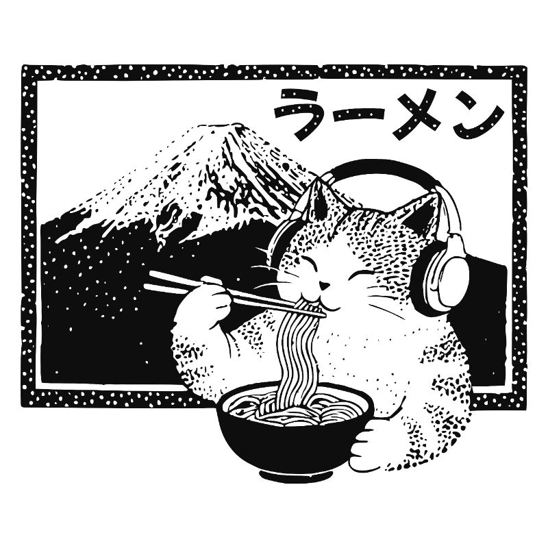 Ramen Kitten Mount Fuji