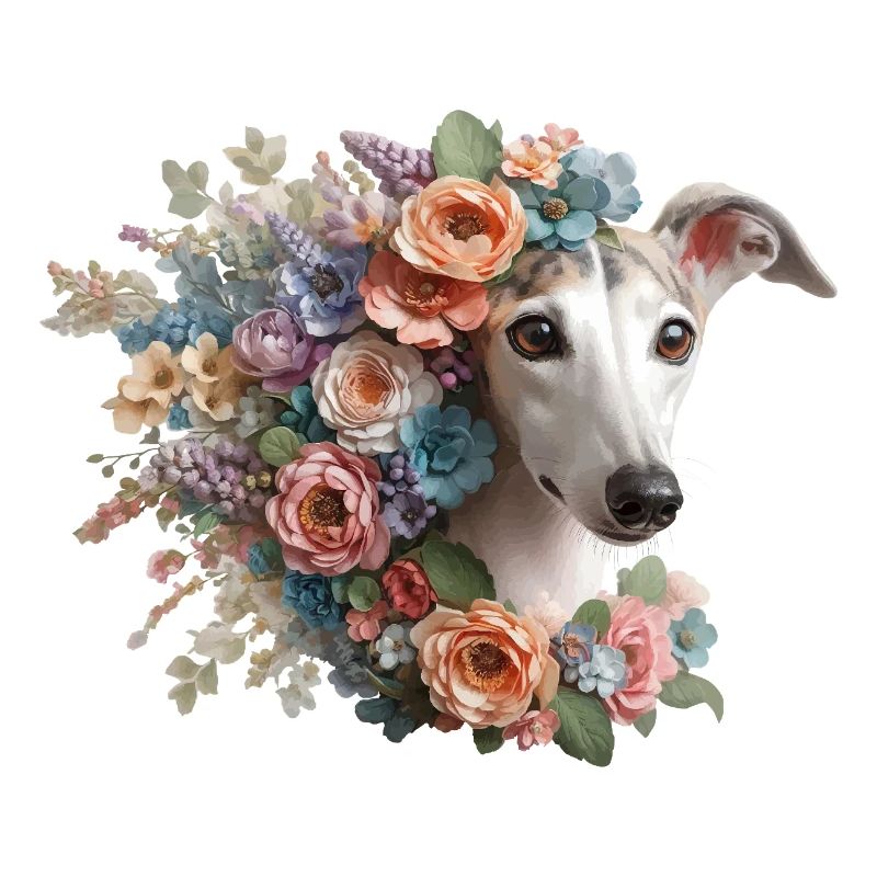 Blumen Galgoherz Nr2