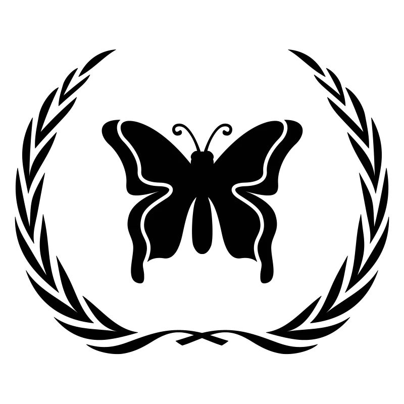 Schmetterling Symbol Kranz
