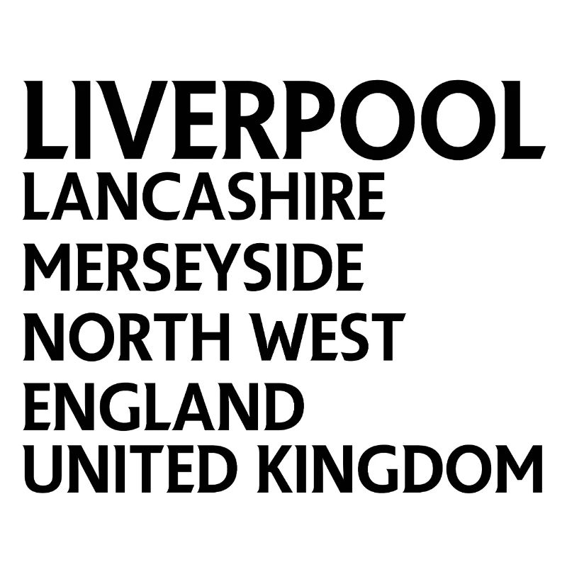 Liverpool – England Textdesign