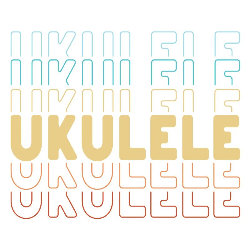 Ukulele typography