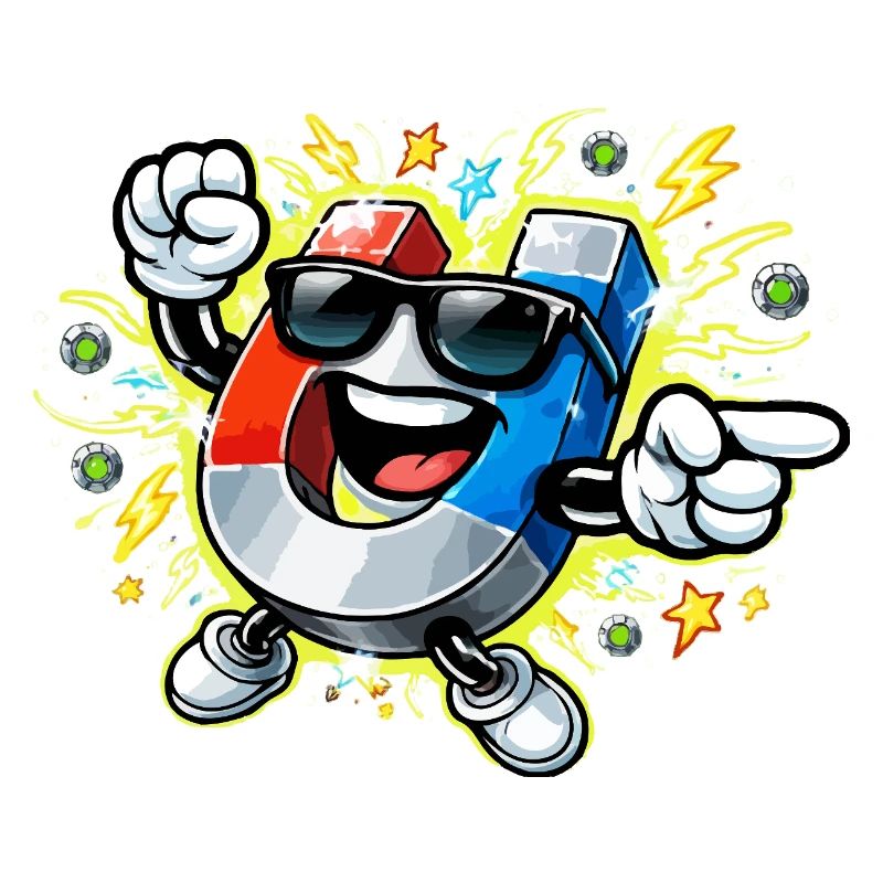 Magnetheld mit Sonnenbrille