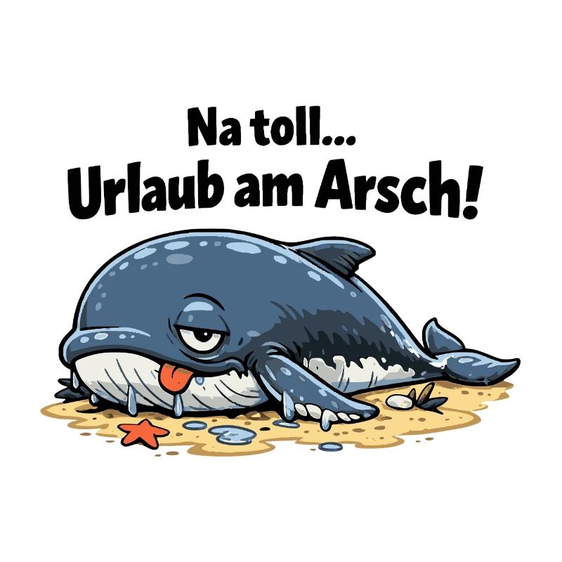 Urlaub am Arsch Walcartoon