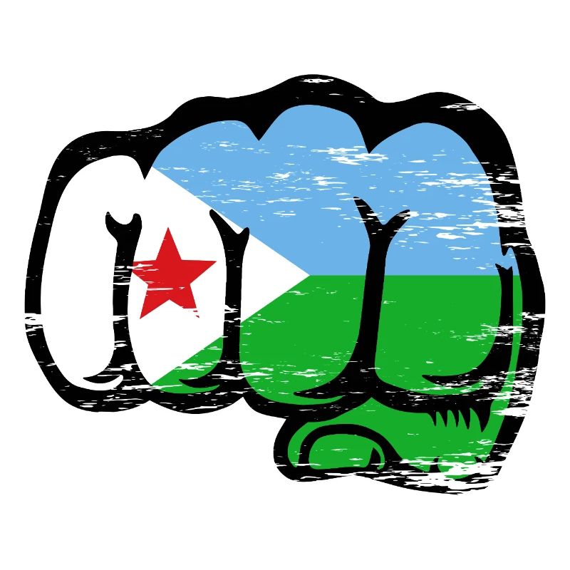 Dschibuti Flagge Faust