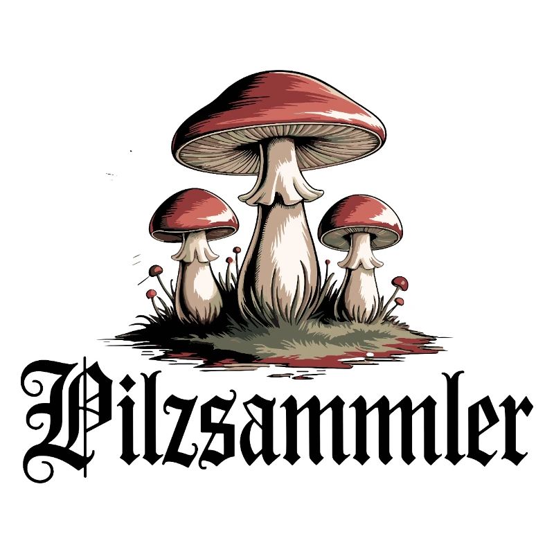 Mystische Pilzlandschaft Wald Motiv