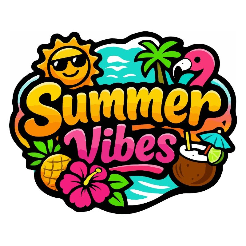 Sommeratmosphäre Tropisch Bunt