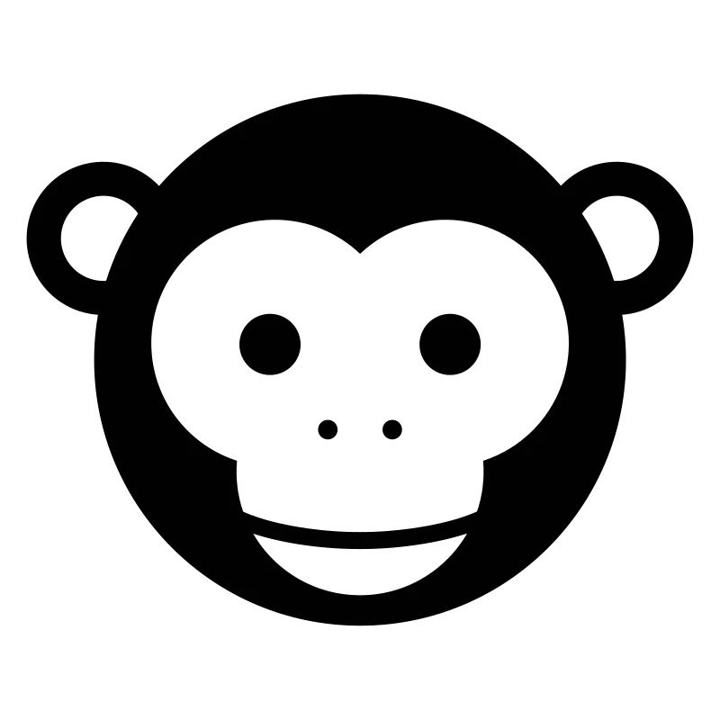 Monkey Head – Cute Monkey Face Cartoon
