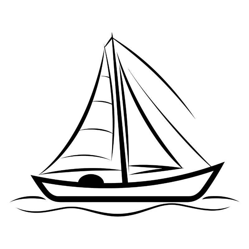 Segelboot Zeichnung