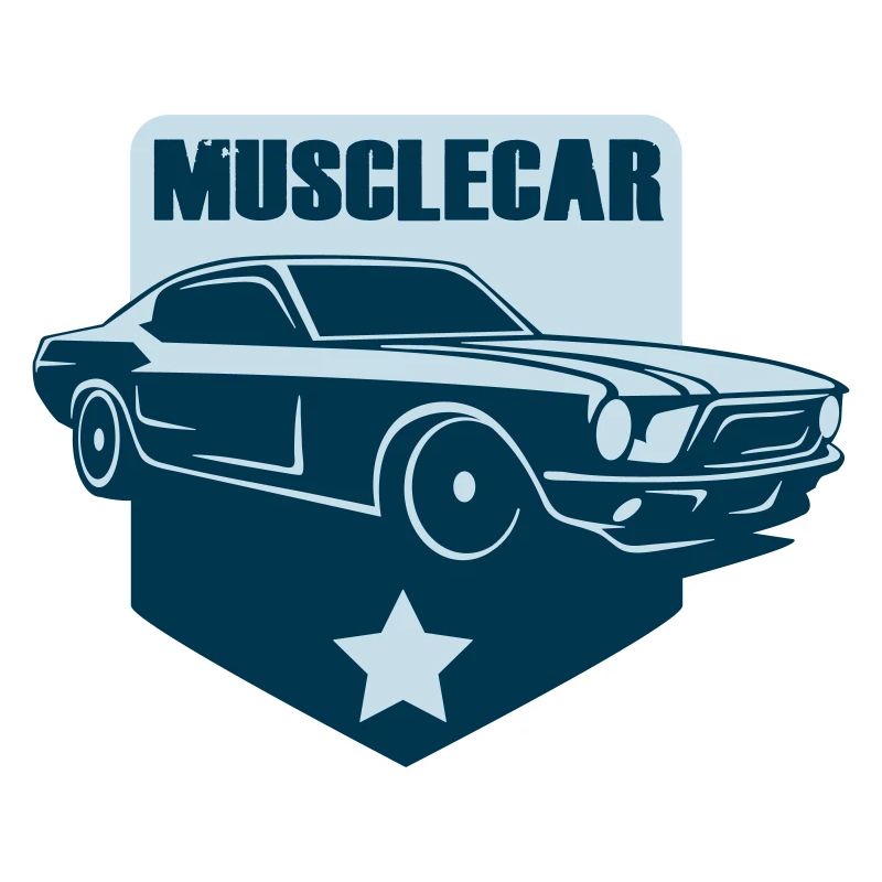 Muscle-Car-Abzeichen Retro-Schild