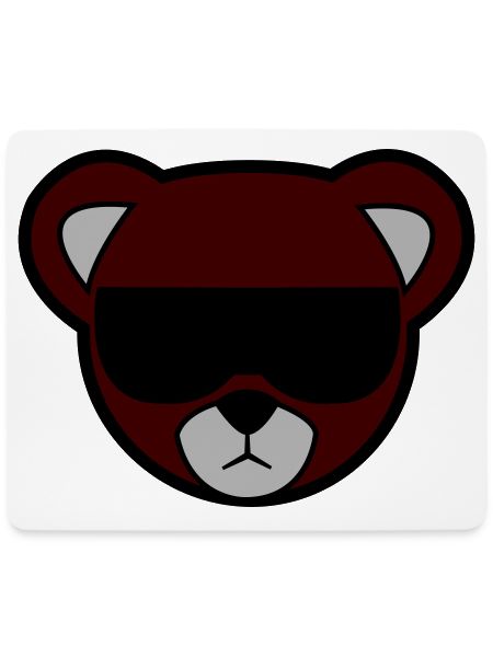 Rotbrauner Bär mit Sonnenbrille