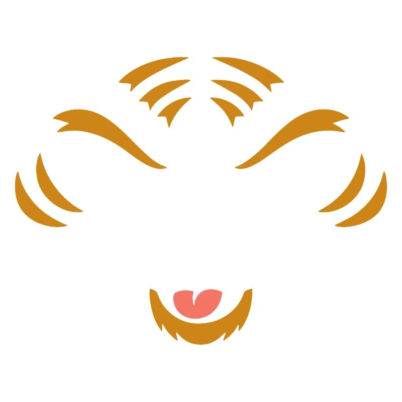 Tiger | Big Face Kostüm Karneval Verkleidung