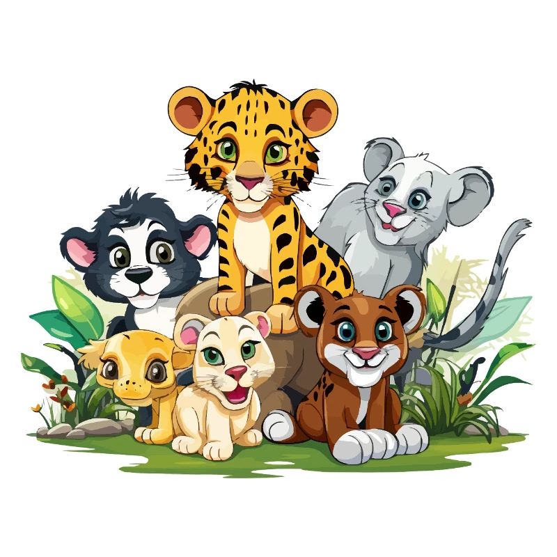 Tierfreunde im Dschungel