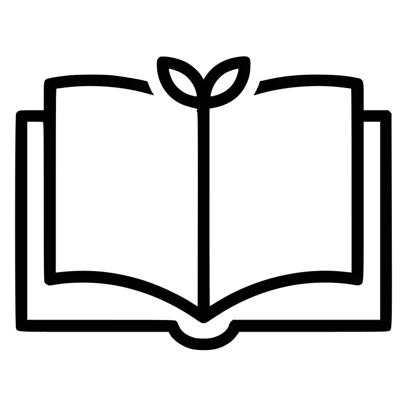 Buch Natur Blatt Outline