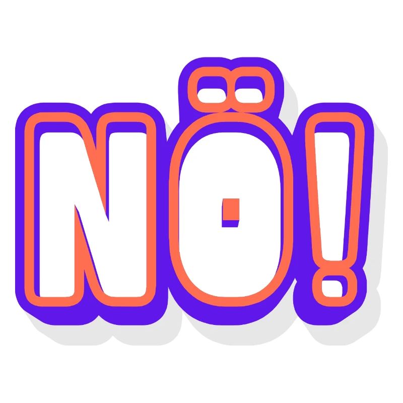 NO! Neon Pop Schriftkunst
