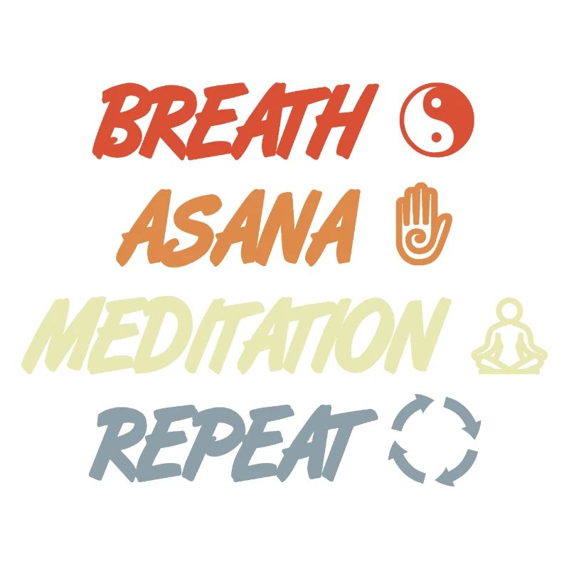 Breath Asana Meditation Repeat