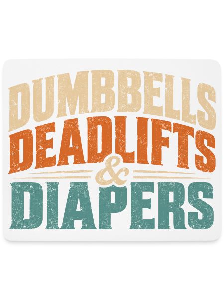Dumbbells Diapers Laugh Tee