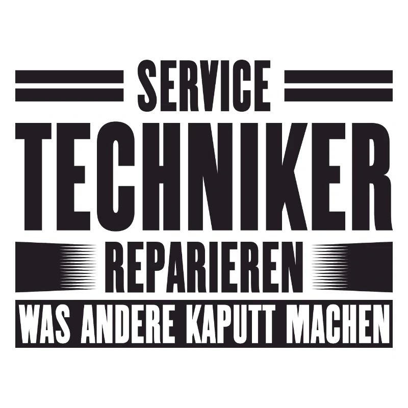 Service Technician Support Solution Slogan Service