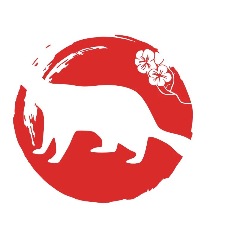Marder Silhouette Japanisch